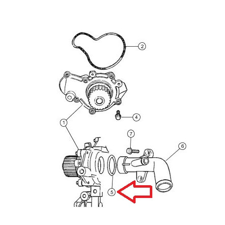 Mopar bague (06503180)