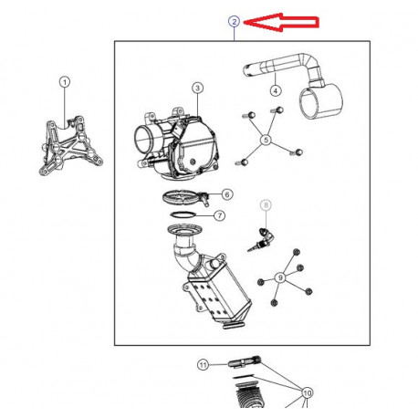 Mopar Refroidisseur EGR (68294928AA)