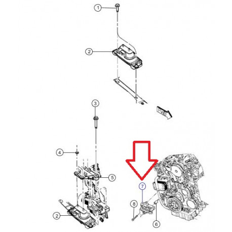 Mopar support (68031433AA)