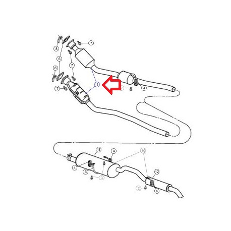 Mopar pot catalytique (04721210AD)