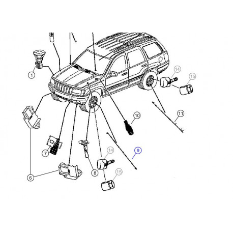 Mopar senseur Grand Cherokee WG,  WJ (56041317AC)