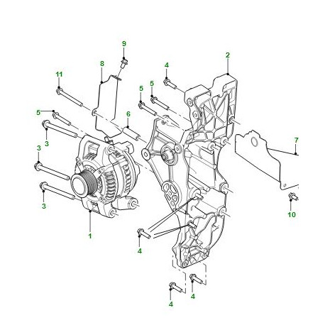 Britpart Alternateur DEFENDER td4 (LR124837GB)