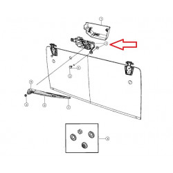 Commander moteur d'essuie glace avant Freelander 1 BRITPART (58231) pas  cher sur RLD Autos