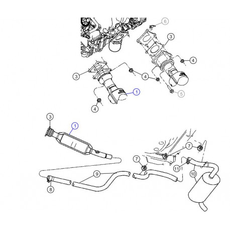 Mopar catalyseur PT Cruiser (5085660)