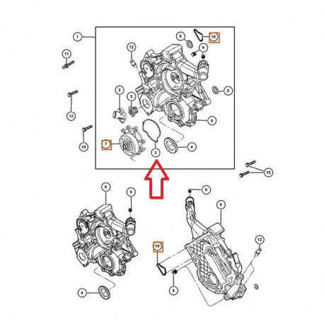 Mopar joint pompe a e Grand Cherokee WJ (53020865)