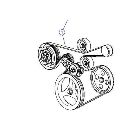 Mopar courroie accessoire (04892520AB)