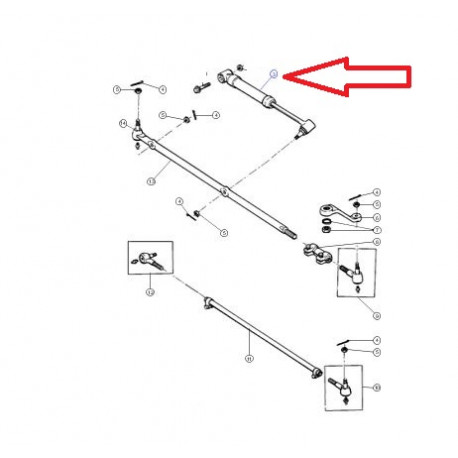 Mopar amortisseur de direction (52087827)