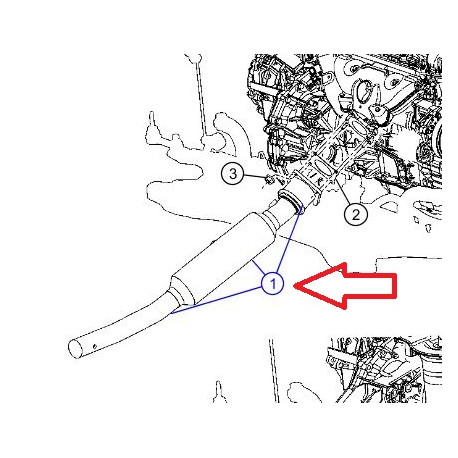 Mopar catalyseur  caliber essence (05105049AC)