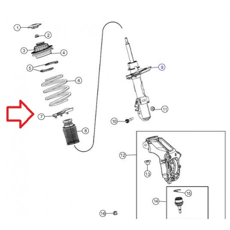 Mopar bague isolante (68194692AB)