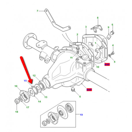 Land rover bague d'etancheite-pignon attaque (STC4401)