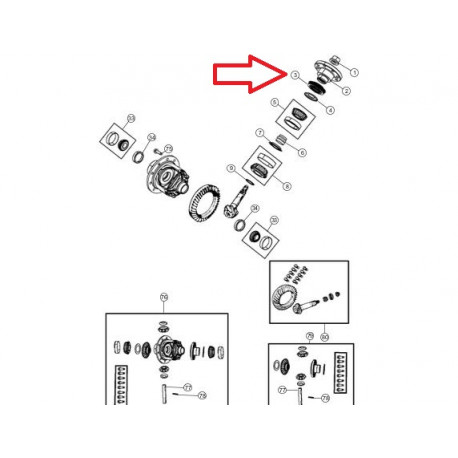 Mopar joint d'etanche Wrangler JK (68004072AA)