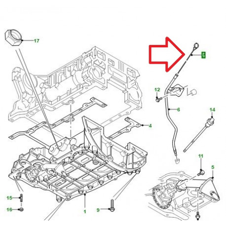 Britpart NIVEAU D'HUILE DE L'ENSEMBLE INDICATEUR (LQM500070GB)