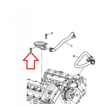 Jaguar soupape (AJ89074)