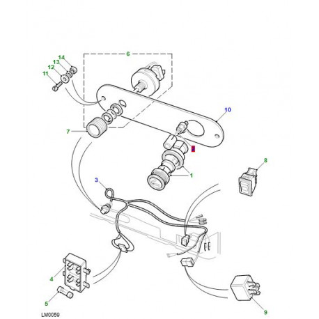 Land rover allume cigares Discovery 1, 2 et Freelander 1,  2 (YUJ000060LR)