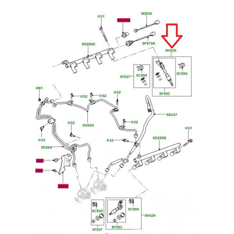 Britpart Injecteur  Range Sport (LR105439G)