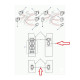 interrupteur leve vitre electrique 2 positions avant gauche ou droit Defender 90 110 130  Discovery 2 Freelander 1