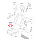 Land rover garnissage dossier de siege Range L405 (LR058248)