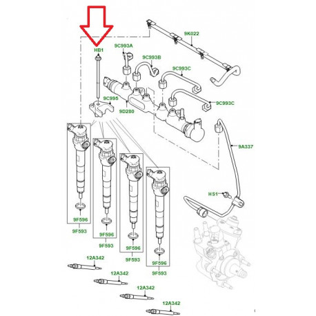 Land rover VIS INJECTEUR (LR073719)