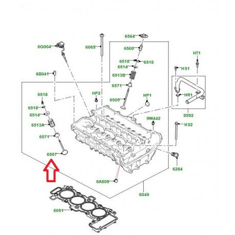 Land rover SOUPAPE D ADMISSION (LR124745LR)