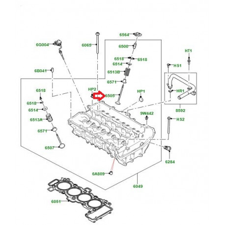 Land rover SOUPAPE ECHAPPEMENT (LR134473LR)