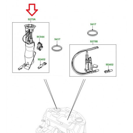 Land rover pompe a essence et unite de distri Range L322 (LR014301)
