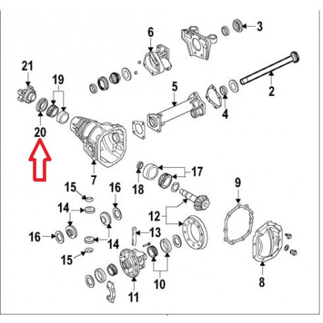 Napa joint spy nez pont avant Hummer h3 (12479267)