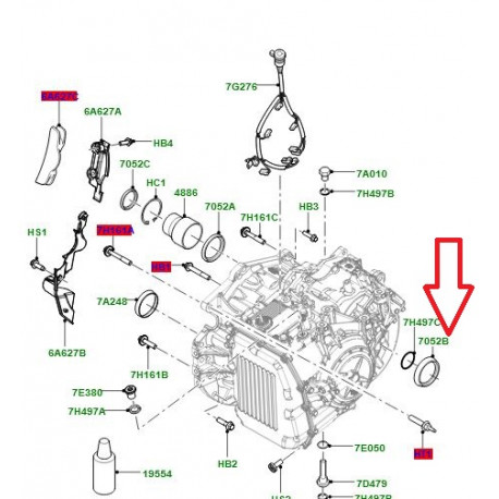 Land rover joint spy boite Freelander 2 et Evoque (LR002905)