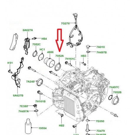 Land rover bague etancheite Evoque (LR000881)