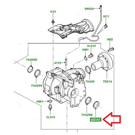 Land rover joint Freelander 2 et Evoque (LR003155)