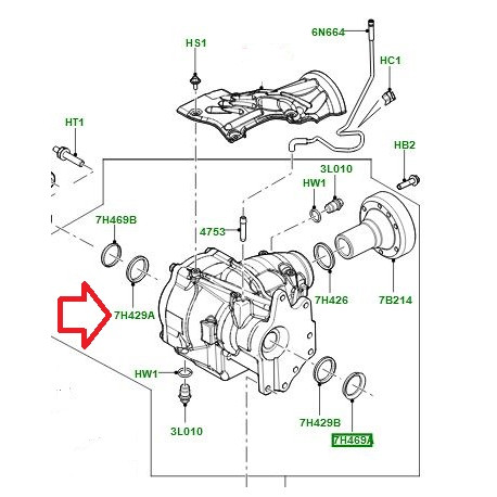 Corteco Joint Spi Intérieur Avant Droit de Boite Transfert Freelander 2 Range Evoque (LR003153)