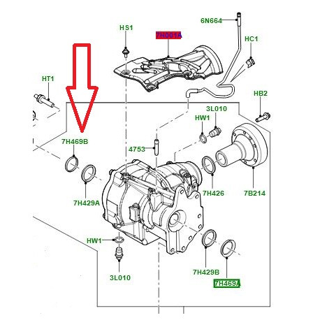 Land rover joint Freelander 2 et Evoque (LR001950)