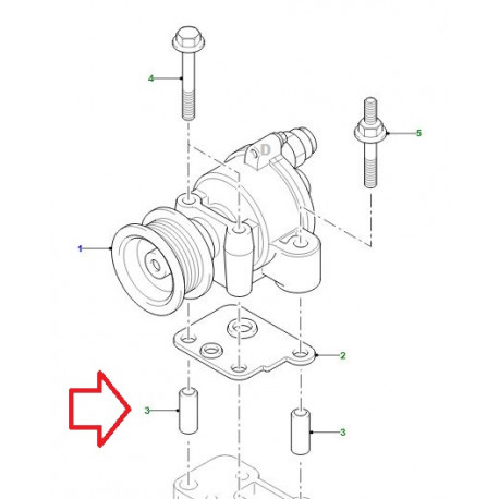 Land rover ergot de centrage Defender (LR004374)