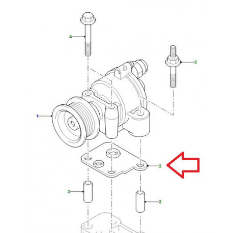 Land rover joint de pompe a vide Defender 90, 110, 130 (LR004381LR)