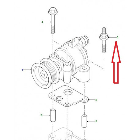 Land rover Goujon M8 x 60MM Defender 90, 110, 130 (LR004351LR)