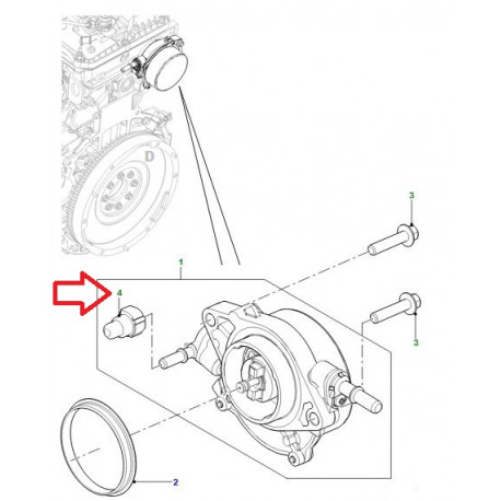 Land rover Bouchon pompe a vide TD4 (LR111485LR)