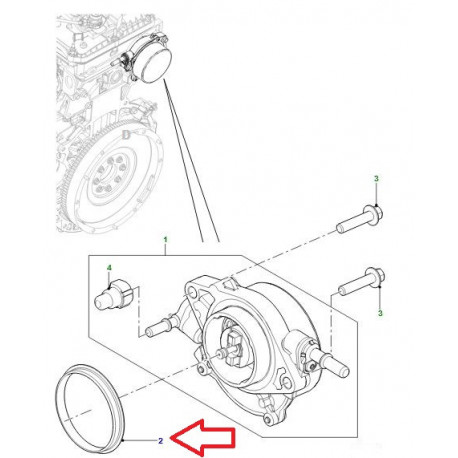 Land rover joint pompe à huile Defender TD4 (LR044088)