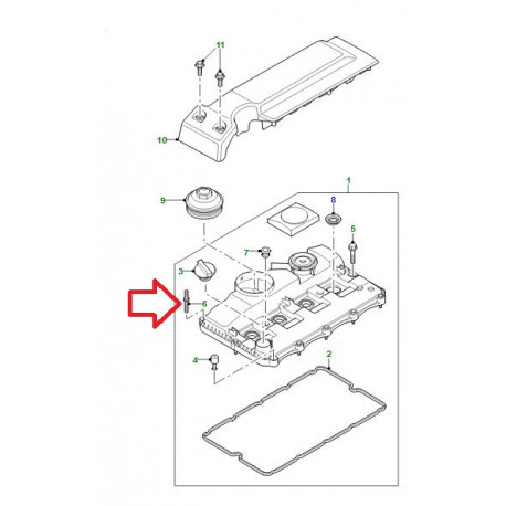 Land rover vis a tete hexagonale Defender 90, 110, 130 (LR004424)