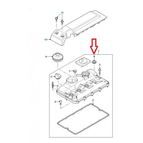 Land rover attache Defender 90, 110, 130 (LR019663LR)