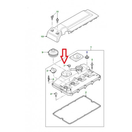 Land rover couvercle Defender 90, 110, 130 (LR012480LR)