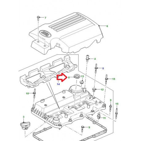 Land rover douille inject carb Defender 90, 110, 130 (LR037698LR)