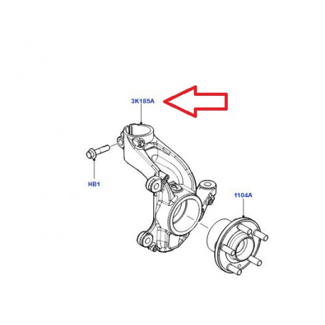 Land rover Bras fusee avant gauche (LR006859)