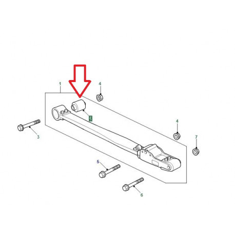 Britpart bague suspension arriere Range P38 (ANR3285)