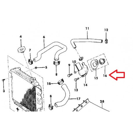 Mopar thermostat (83501426AD)