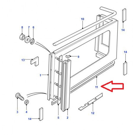 Land rover joint caoutchouc (AML710100)