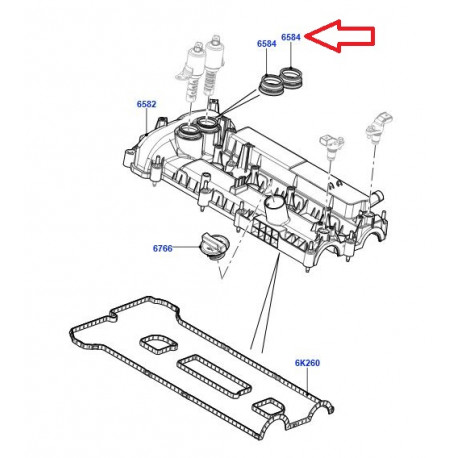 Land rover joint-soupape (LR070359)