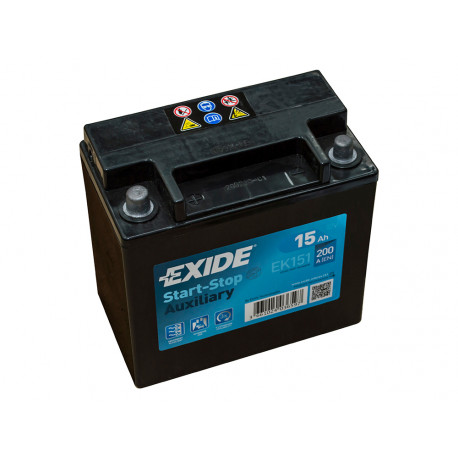 Exide batterie auxiliaire 12v 15ah 220a (lr176847)