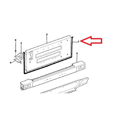 Crown joint hayon Wrangler TJ,  YJ (77307)