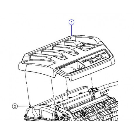 Mopar couvercle superieur moteur (04891689AB)