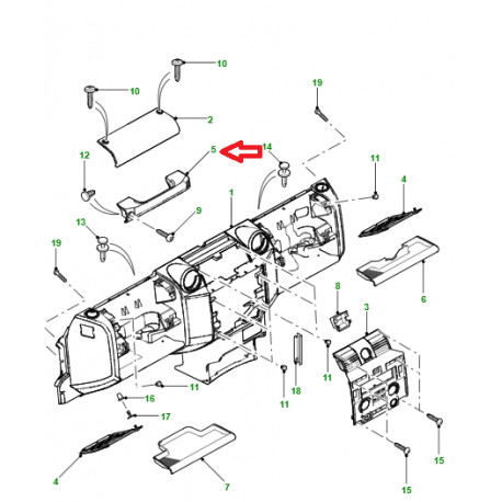 Britpart poignee tableau de bord (FDS500040PUYB)