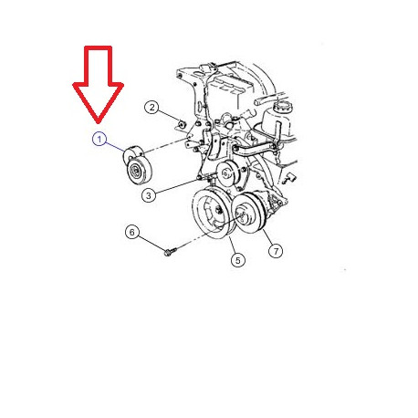 Mopar tendeur de cour (04861277AD)